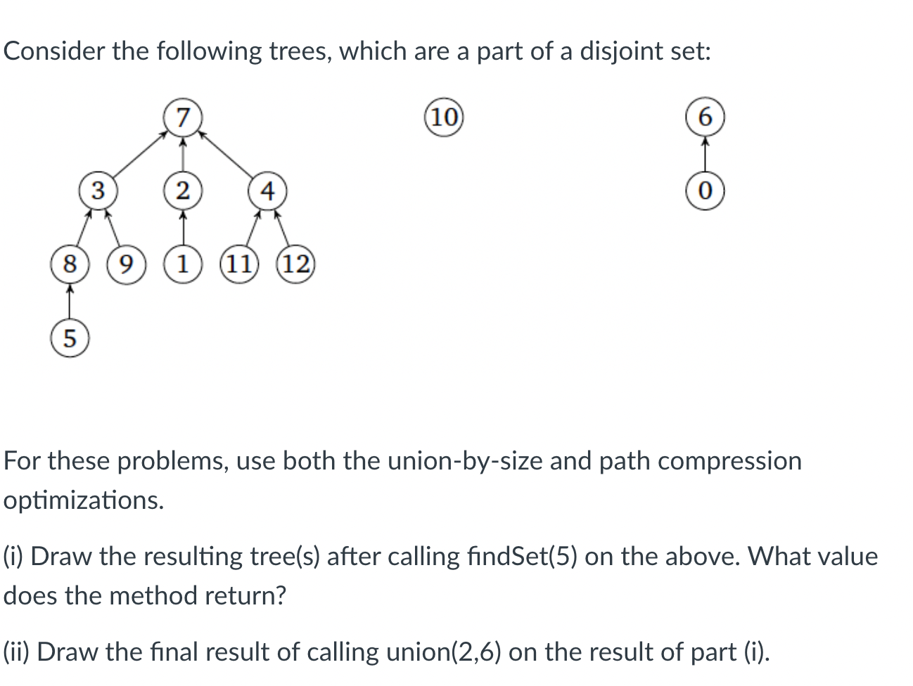 Solved Consider the following trees, which are a part of a | Chegg.com