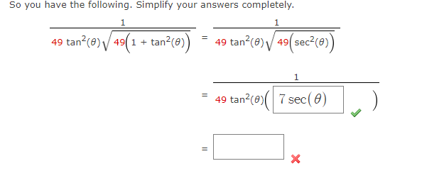 Solved So You Have The Following. Simplify Your Answers | Chegg.com