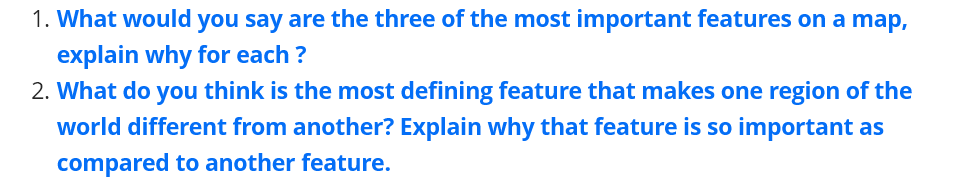 Solved 1. What would you say are the three of the most | Chegg.com