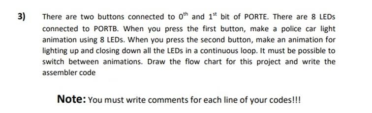 3) There are two buttons connected to oth and 1st bit | Chegg.com