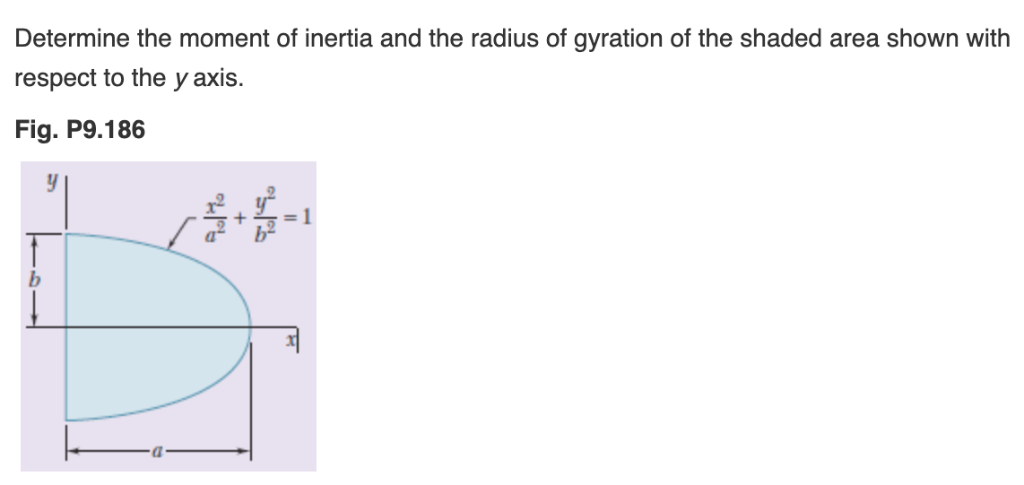 Solved Determine the moment of inertia and the radius of | Chegg.com