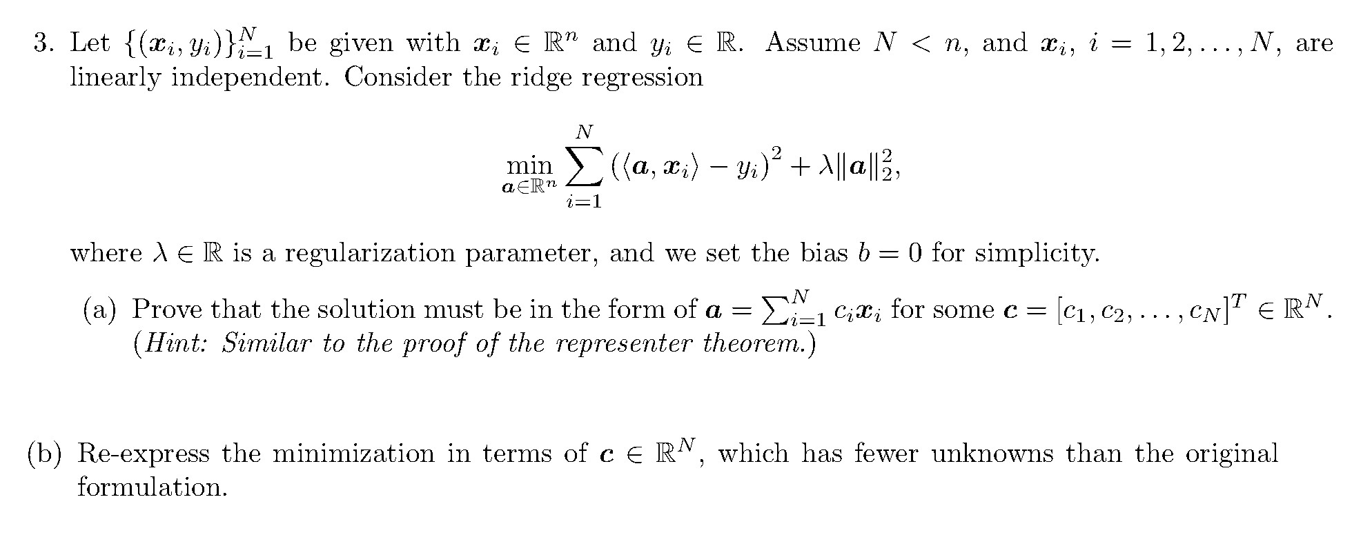 Are 3 Let { Xi Yi }n1 Be Given With Ri E Rand Yi E