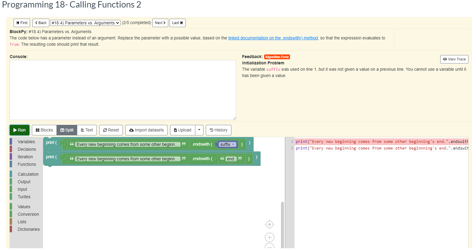 Solved Programming 18- Calling Functions 2 K First