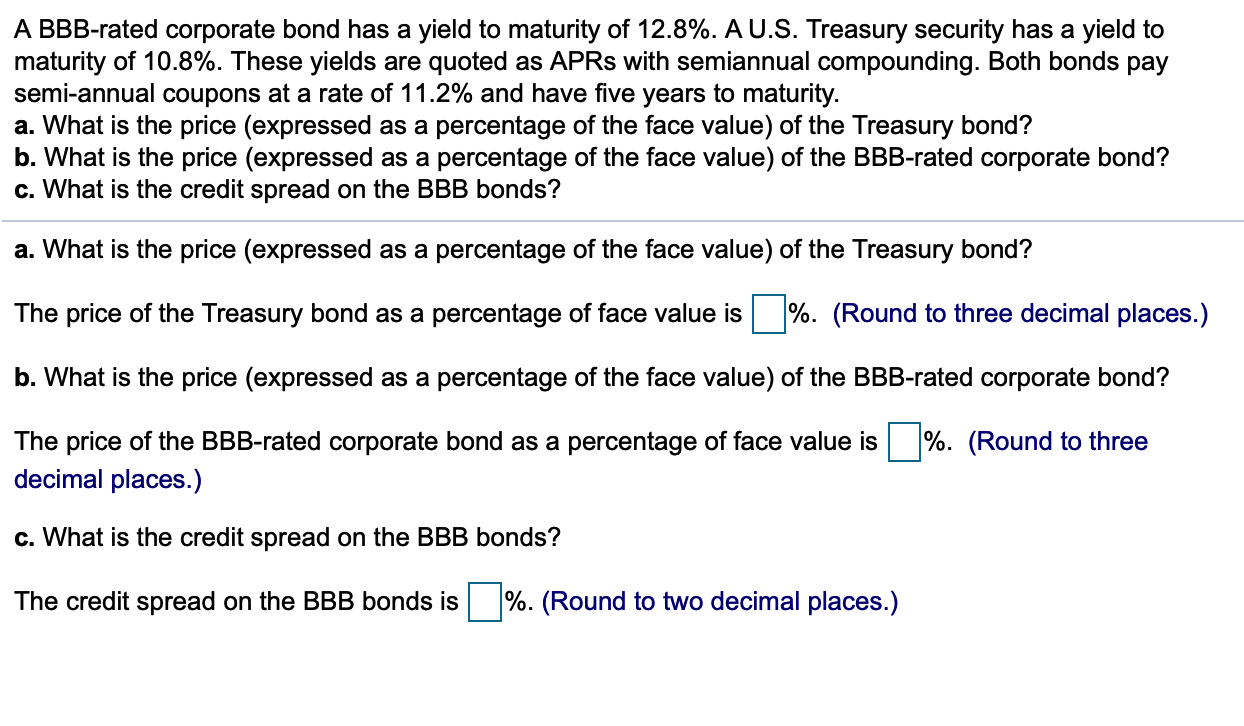 5 year bbb corporate bond yield