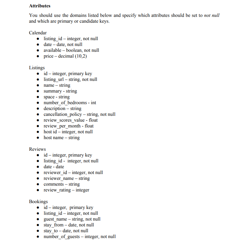 Solved Assignment 3.1 Use SQL to create the tables and | Chegg.com