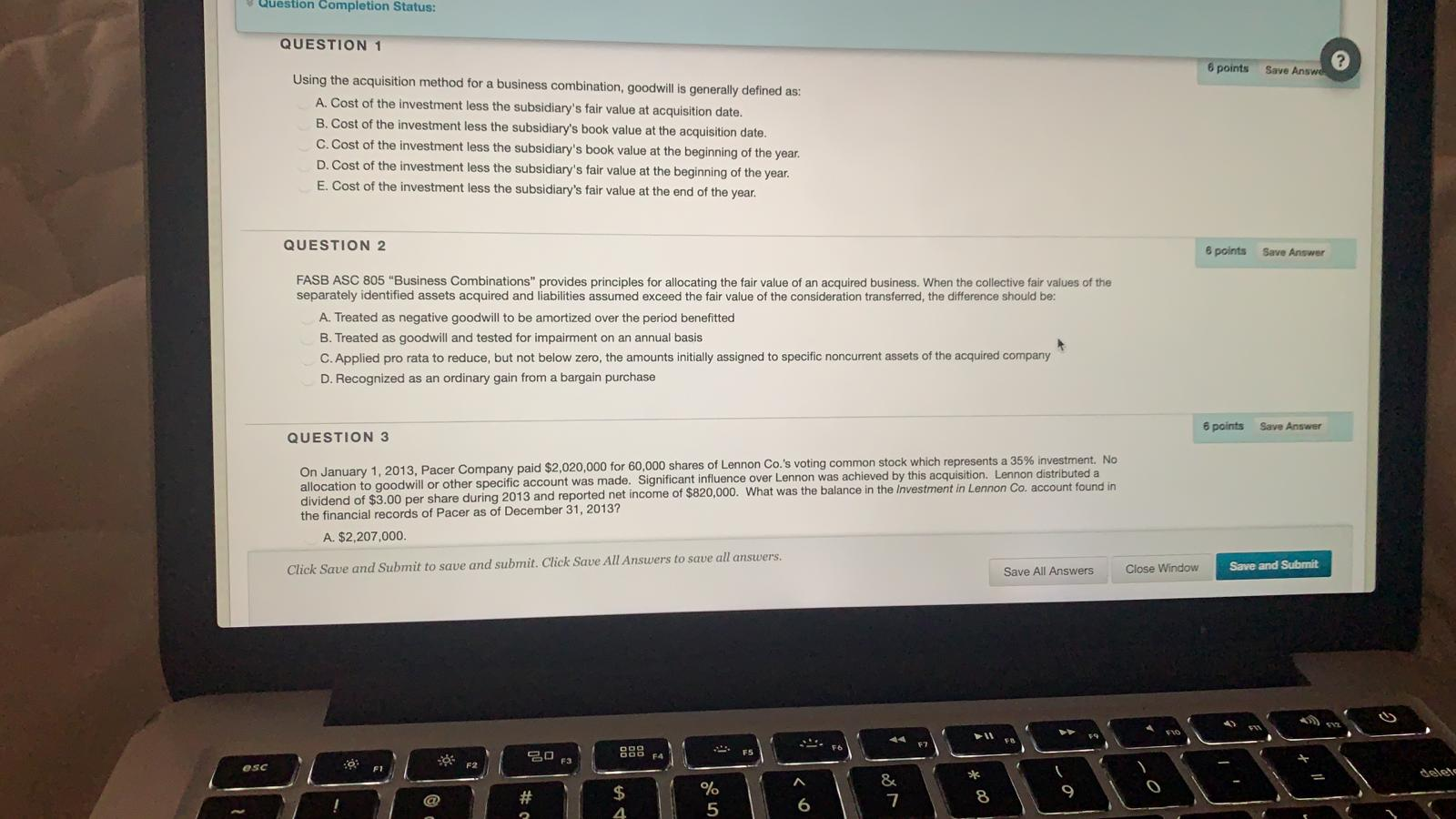 Solved Question Completion Status: QUESTION 1 6 points Save | Chegg.com