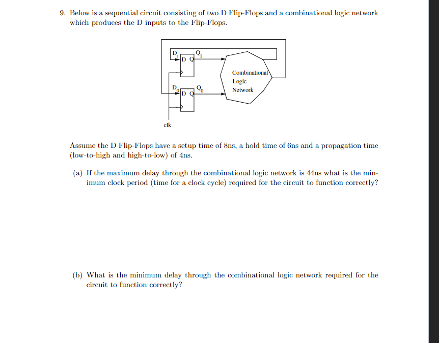 Solved Below Is A Sequential Circuit Consisting Of Two D | Chegg.com