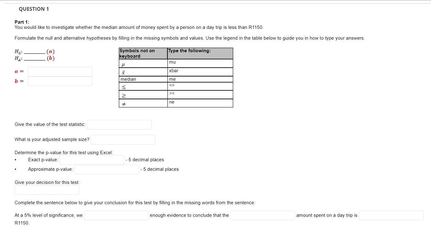 QUESTION 1 Part 1 You Would Like To Investigate Chegg