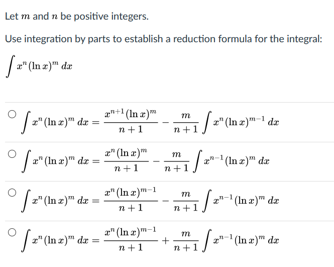 Solved Let m and n be positive integers. Use integration by | Chegg.com