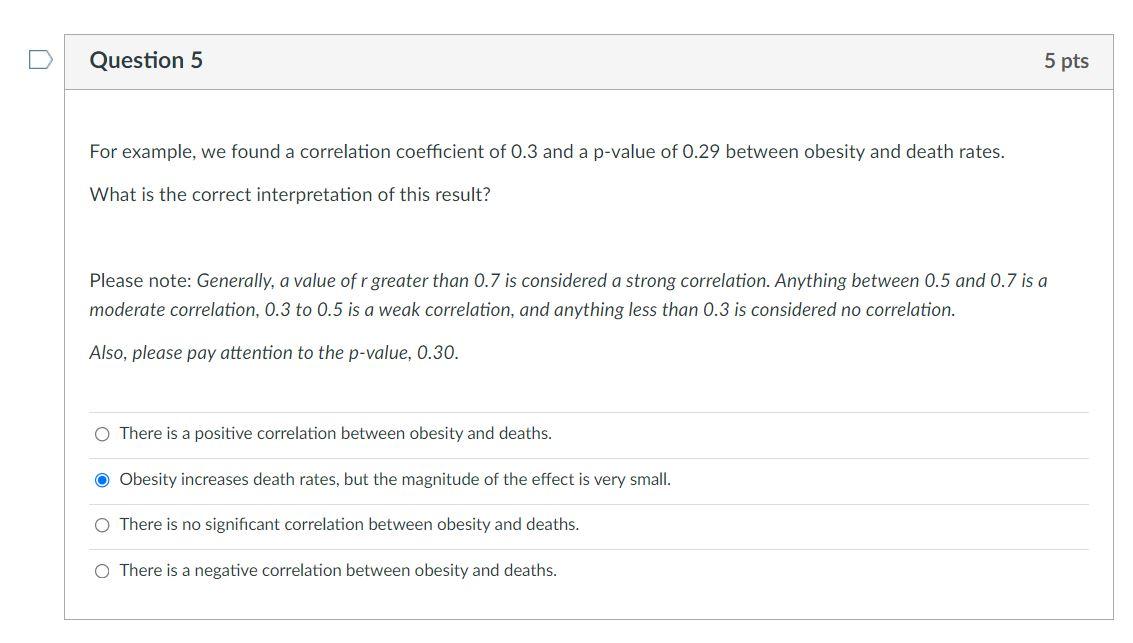 Solved D Question 4 5 pts For example, we found a | Chegg.com