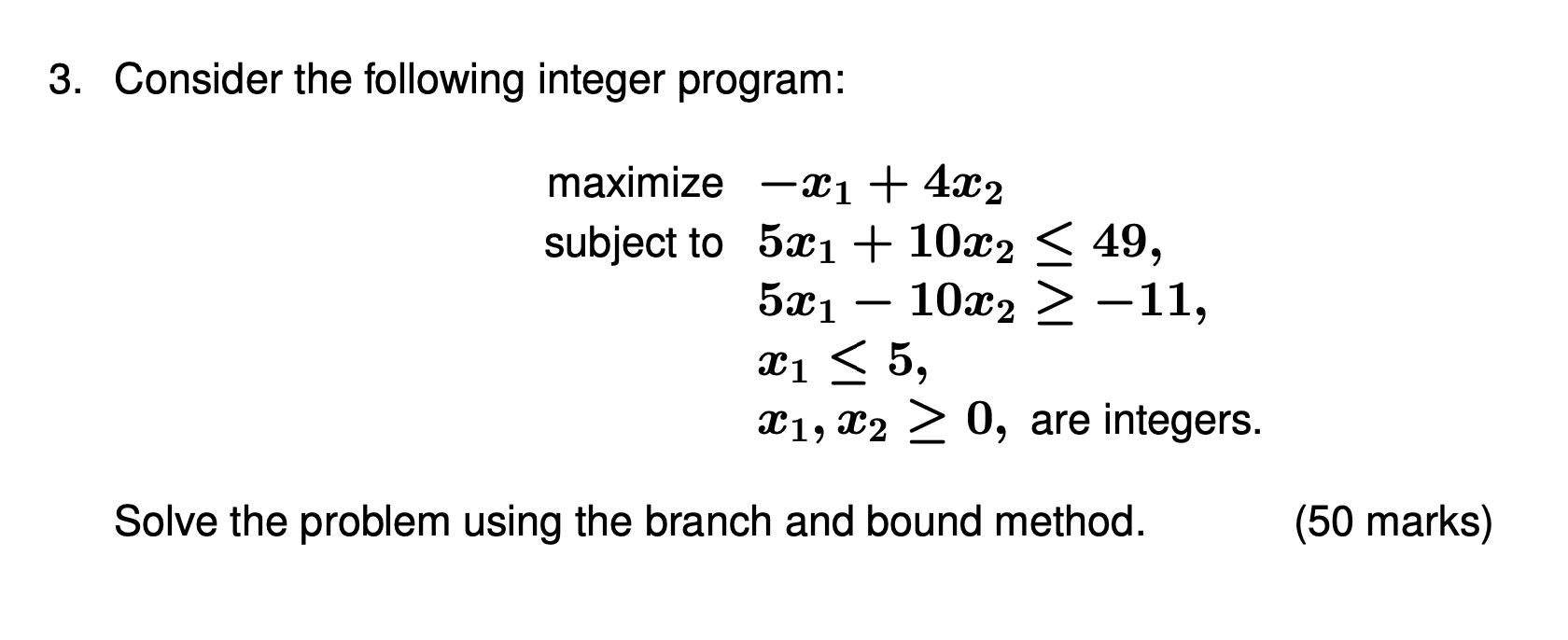 Solved Consider The Following Linear Programming Problem: | Chegg.com