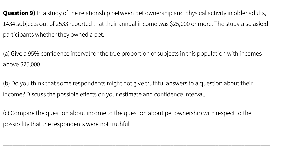 Solved Question 9) In a study of the relationship between | Chegg.com
