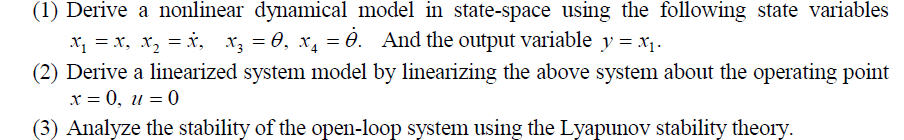 3.18 Consider a dynamical system that consists of a | Chegg.com