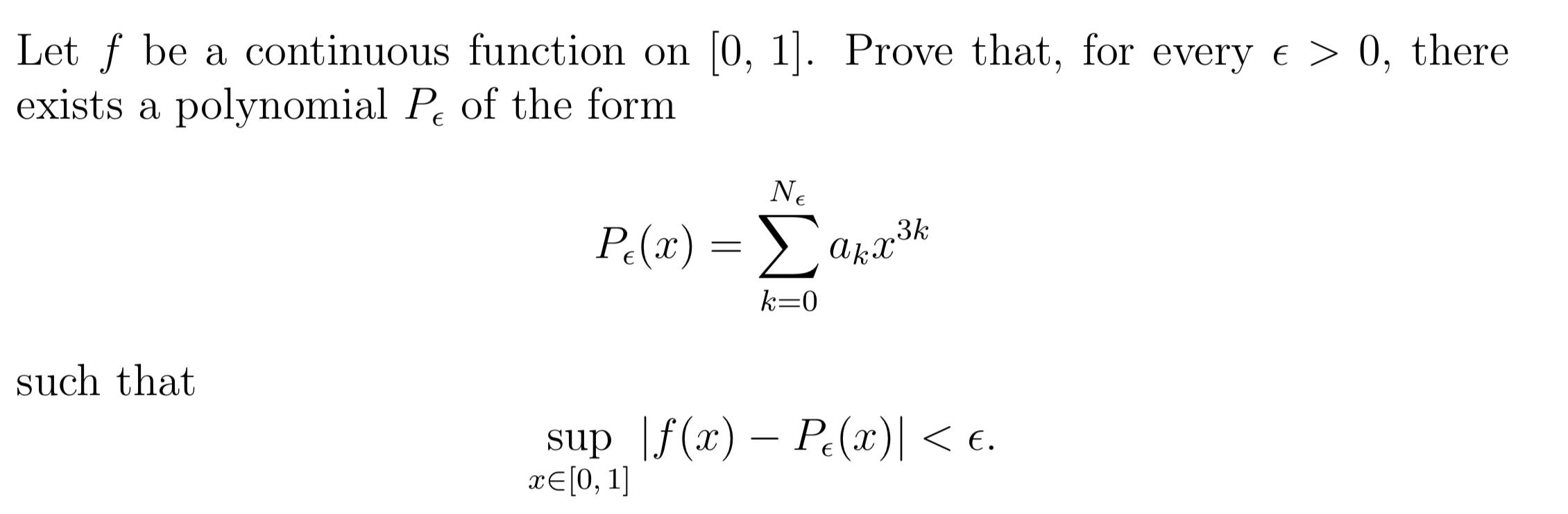 Solved Let F Be A Continuous Function On [0, 1]. Prove That, | Chegg.com