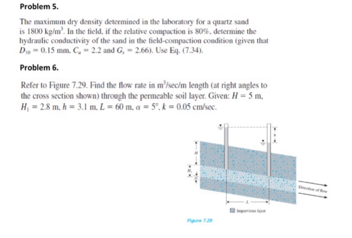 Solved Problem 5 The maximum dry density determined in the | Chegg.com