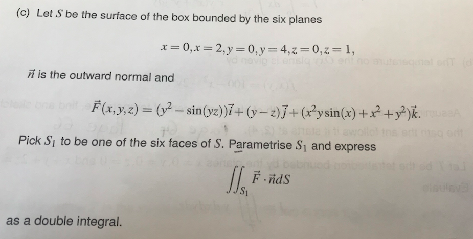 Solved (c) Let S be the surface of the box bounded by the | Chegg.com