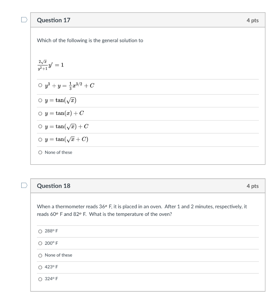 Solved Question 17 4 pts Which of the following is the | Chegg.com