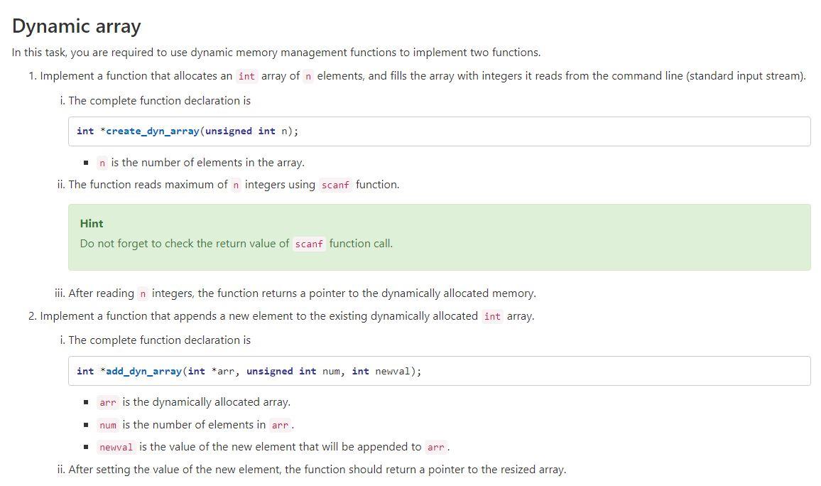 Solved Dynamic array In this task, you are required to use | Chegg.com