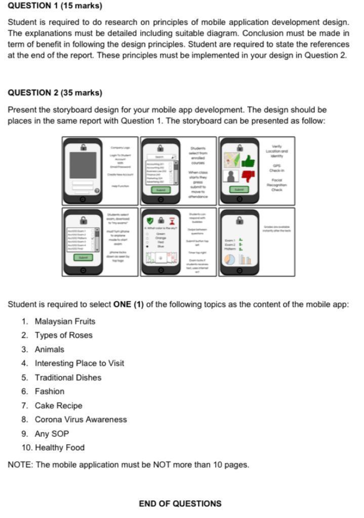 Solved QUESTION 1 (15 marks) Student is required to do | Chegg.com