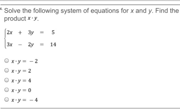 Resuelto Solve the following system of equations for x and y. | Chegg ...