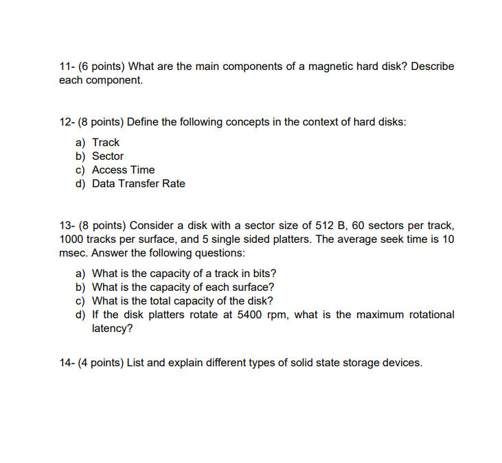 Name the two clearance types of primary memory