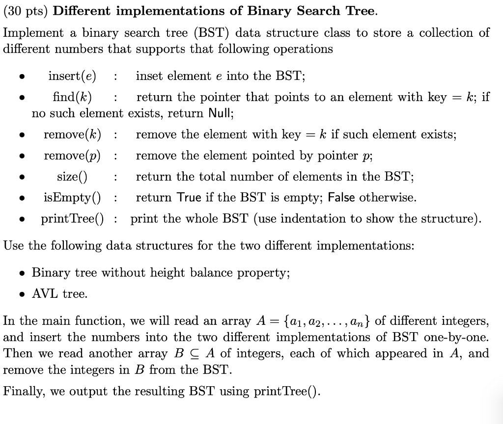 Solved (30 pts) Different implementations of Binary Search | Chegg.com