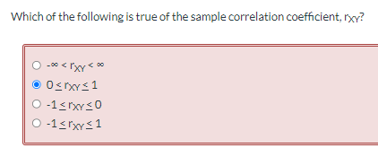 Solved Which of the following is true of the sample | Chegg.com