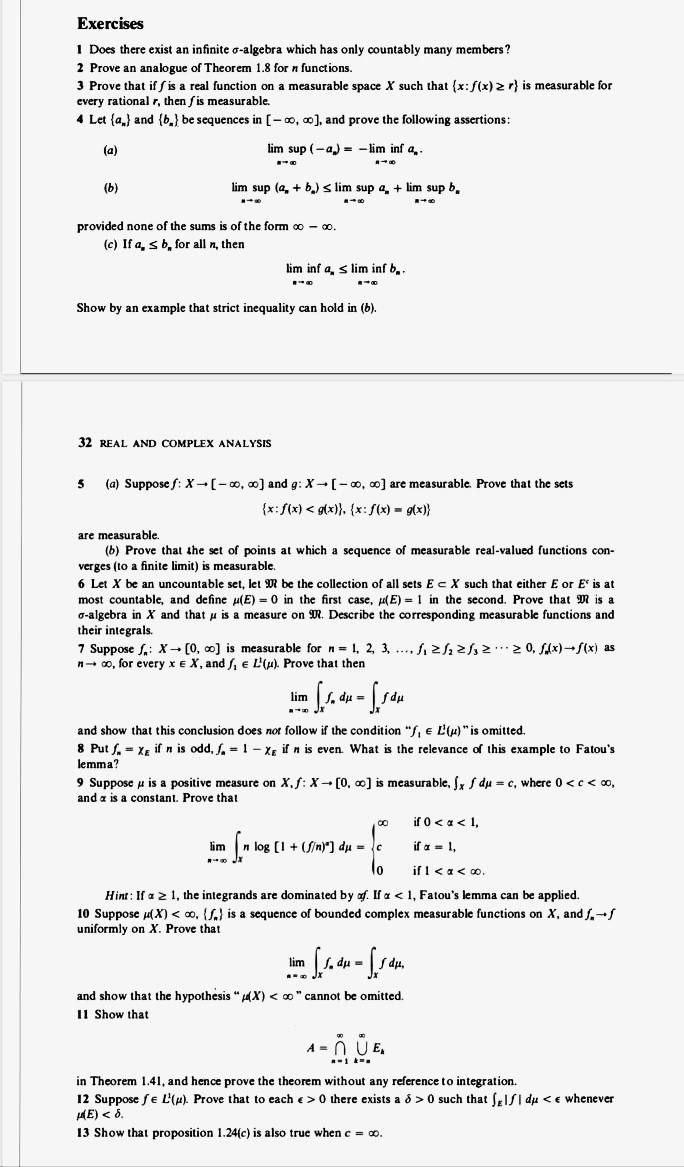 Solved Exercises 1 Does There Exist An Infinite O Algebra