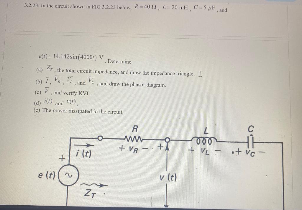 Solved 3.2.23. In the circuit shown in FIG 3.2 .23 below, | Chegg.com