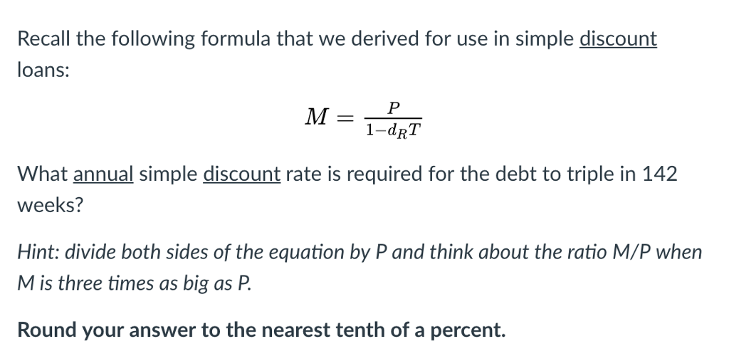 Solved Recall the following formula that we derived for use | Chegg.com