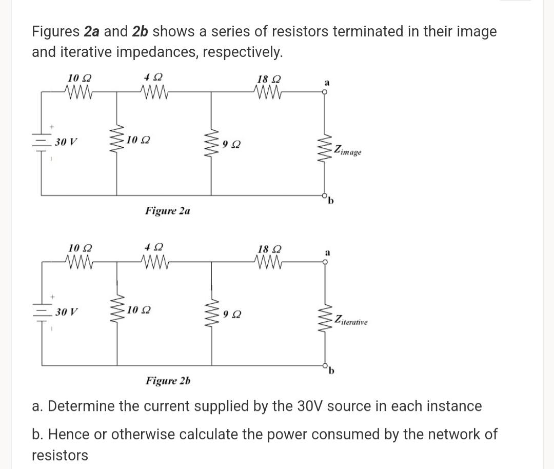 Figures 2a And 2b Shows A Series Of Resistors | Chegg.com