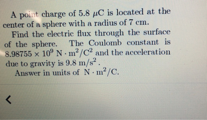 Solved A point charge of 5.8 μC is located at the center of | Chegg.com