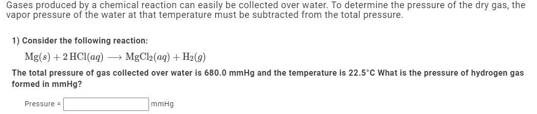 Solved Water Vapor Pressure Table Temperature (°C) Pressure | Chegg.com