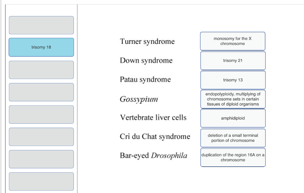 Solved monosomy for the X chromosome Turner syndrome Down