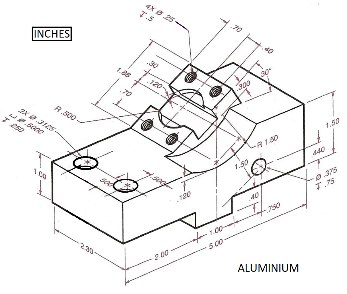 Solved Draw the required orthographic views (included