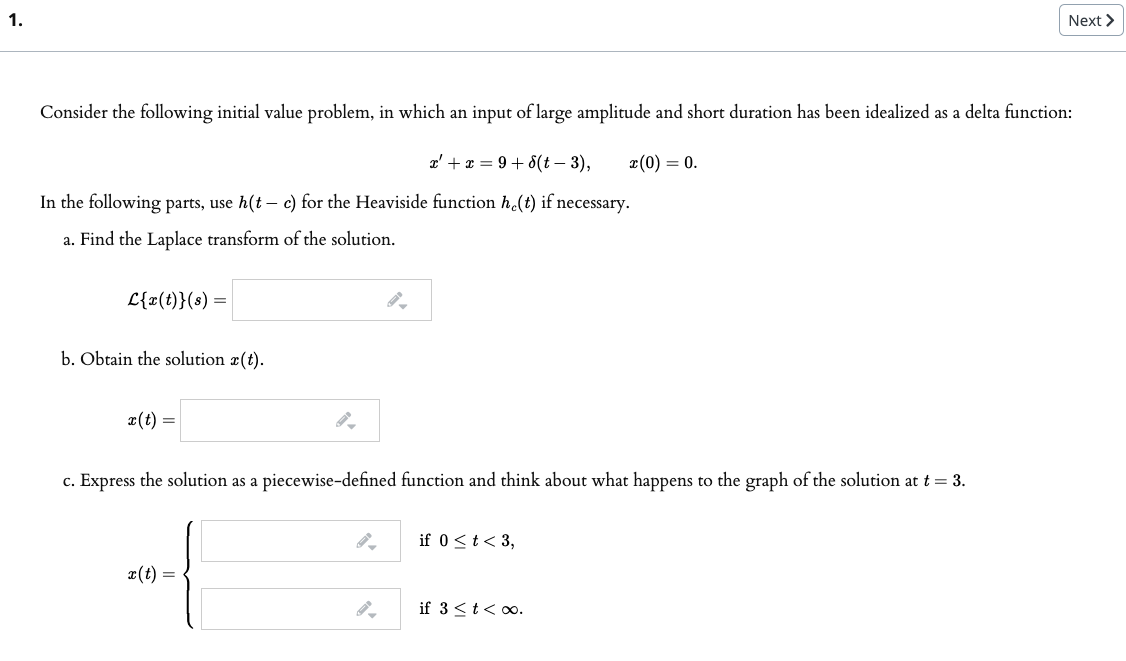 Solved Consider The Following Initial Value Problem In W Chegg Com