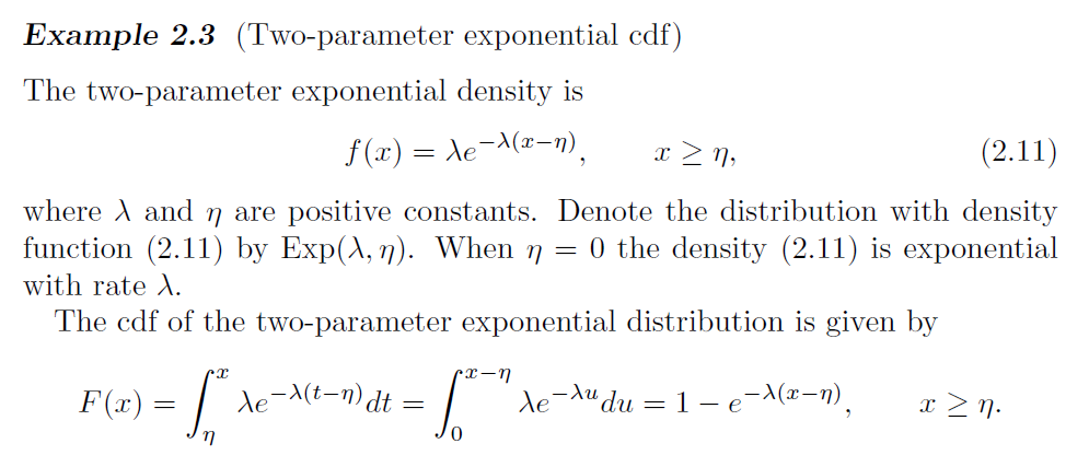 cdf exponential distribution