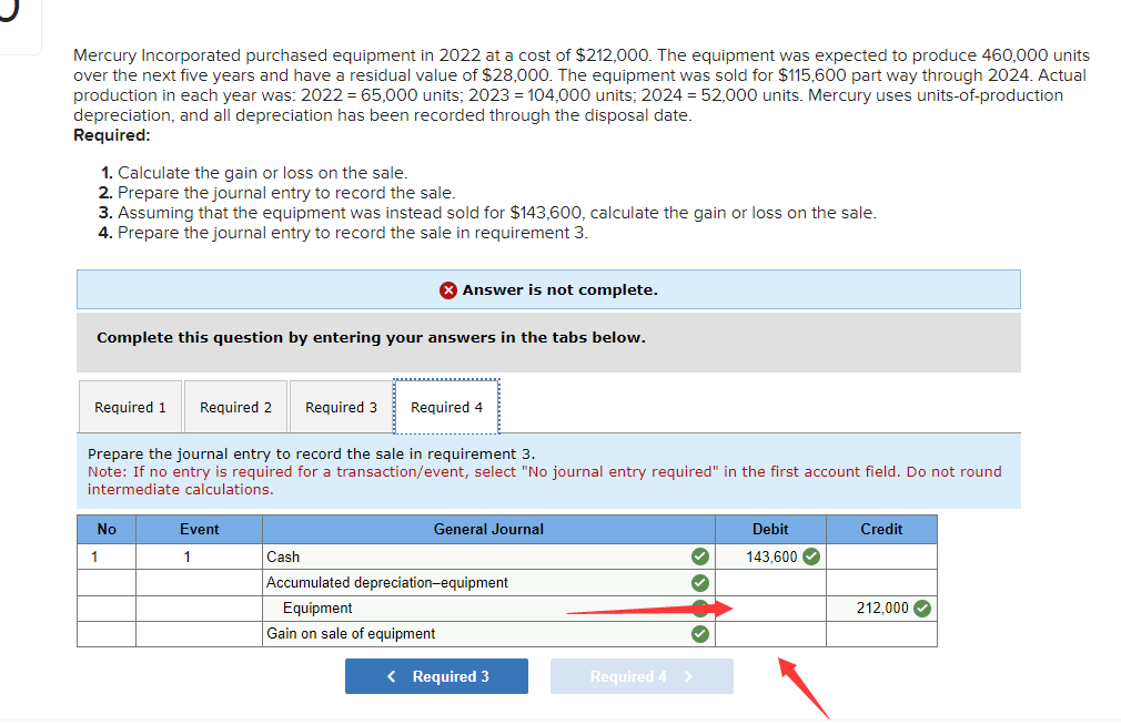 Solved Mercury Incorporated purchased equipment in 2022 at a