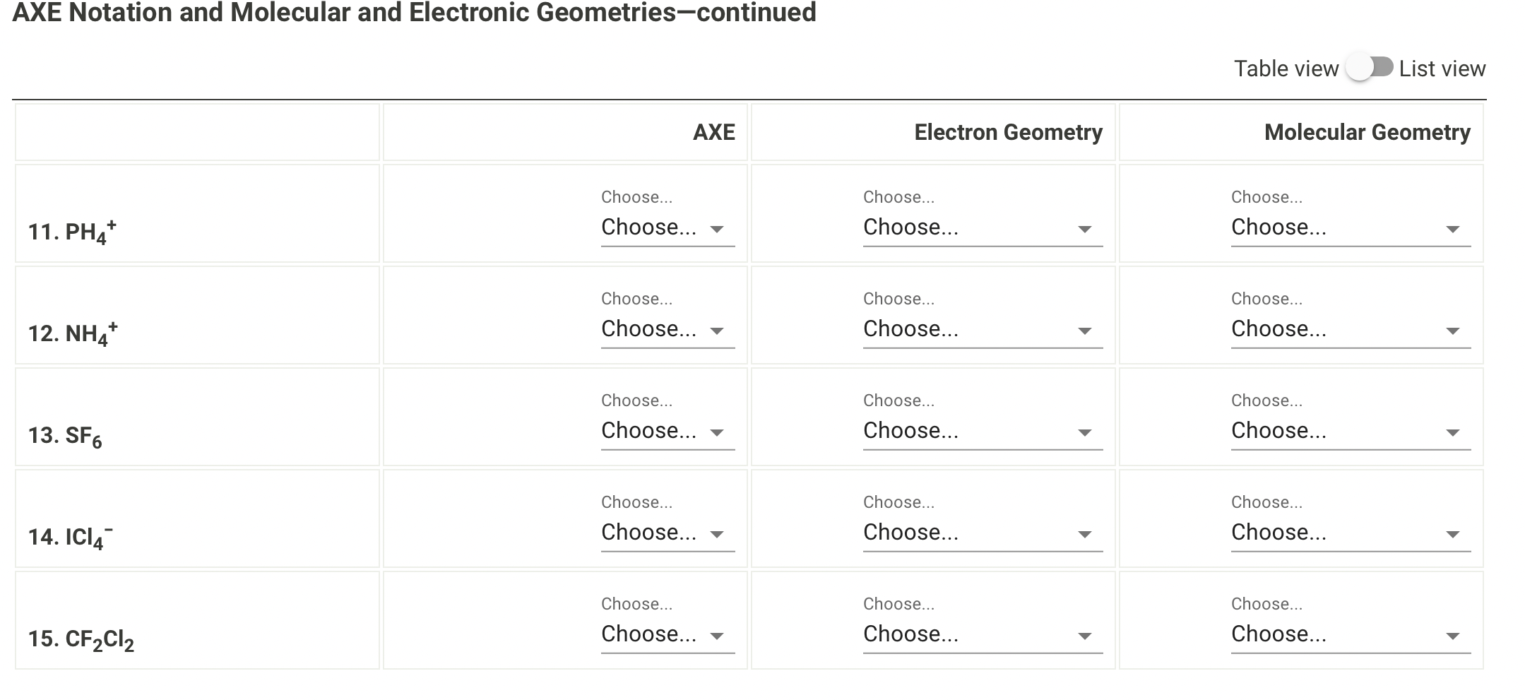 Solved Draw the Lewis structure for each molecule. Identify | Chegg.com
