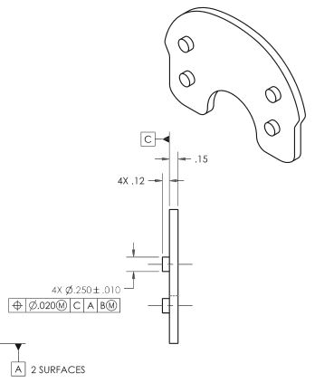 Solved The following print reading exercise use actual | Chegg.com