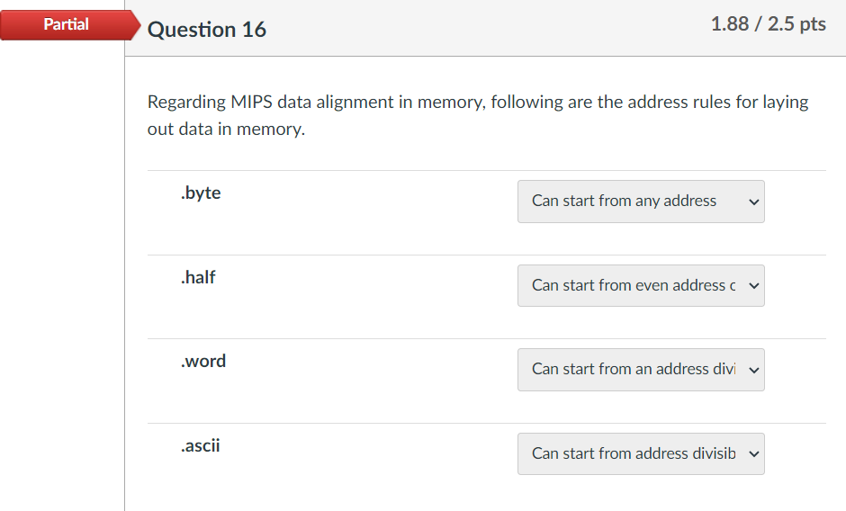 Solved I got this question partialy correct, what am I | Chegg.com
