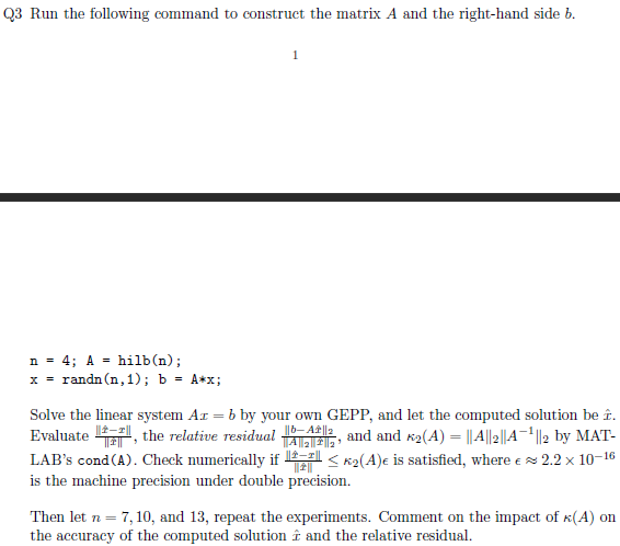 Solved Q3 Run the following command to construct the matrix | Chegg.com