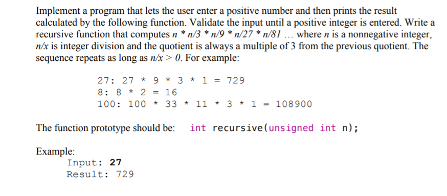 Solved Implement a program that lets the user enter a | Chegg.com