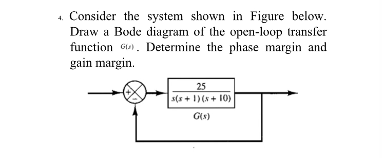 Solved 4. Consider the system shown in Figure below. Draw a | Chegg.com