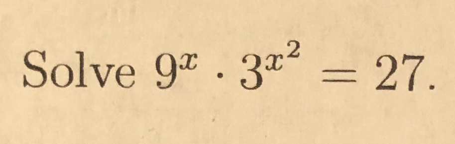 Solved Solve 9x-3x2-27 | Chegg.com