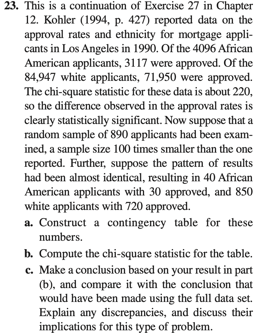 Solved 3. This is a continuation of Exercise 27 in Chapter | Chegg.com