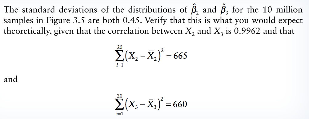 Solved The standard deviations of the distributions of ß, | Chegg.com