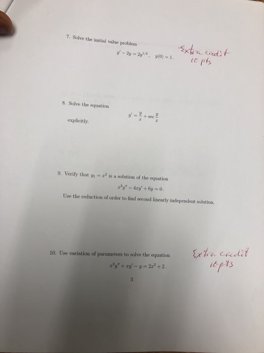 Solved 7. Solve the initial value problem 8. Solve the | Chegg.com