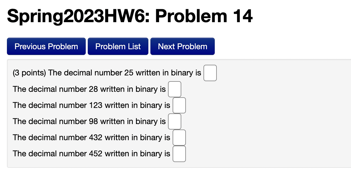 how would you represent the decimal number 25 in binary