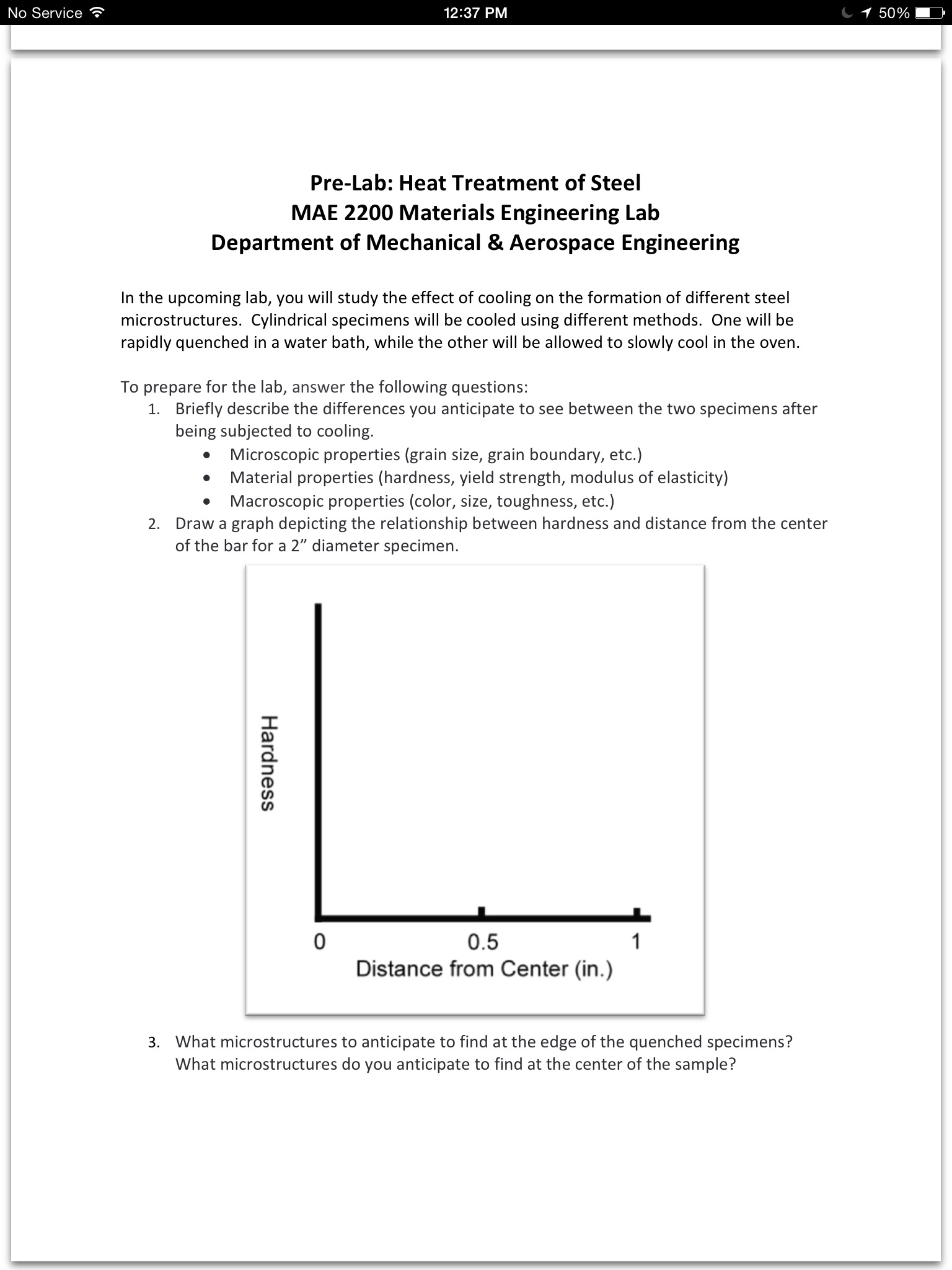 Solved In the upcoming lab, you will study the effect of | Chegg.com